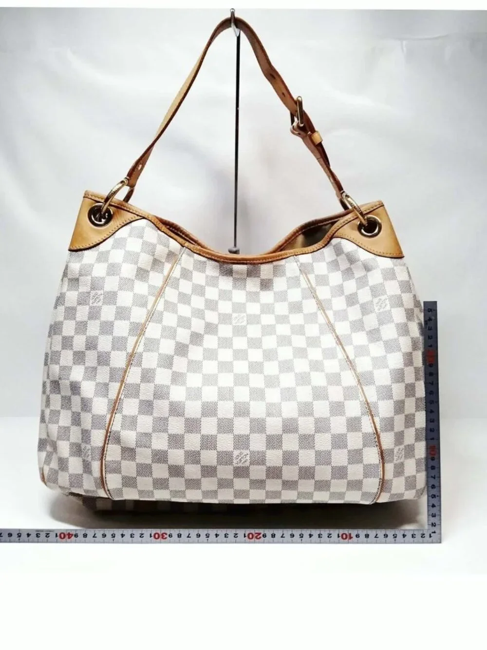 Authentic Louis Vuitton Galliera GM Damier Azur Hobo Shoulder Bag Large LV Tote - Picture 3 of 16
